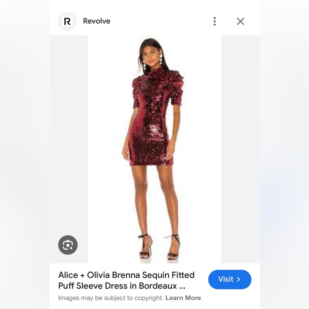 Alice and Olivia dress worn once. Incredible condition.